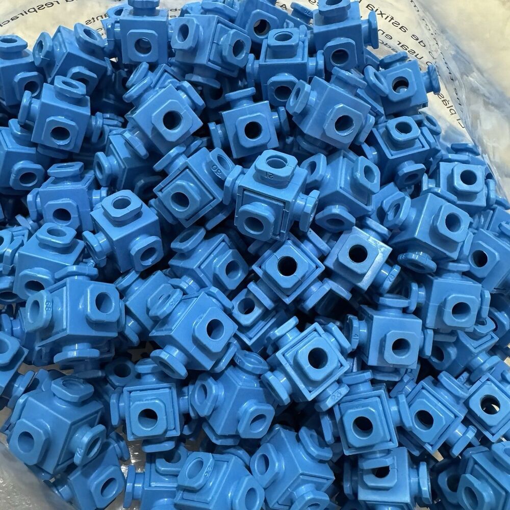 Vintage Fisher Price Construx 6 Peg Connector Nuts 50PCS